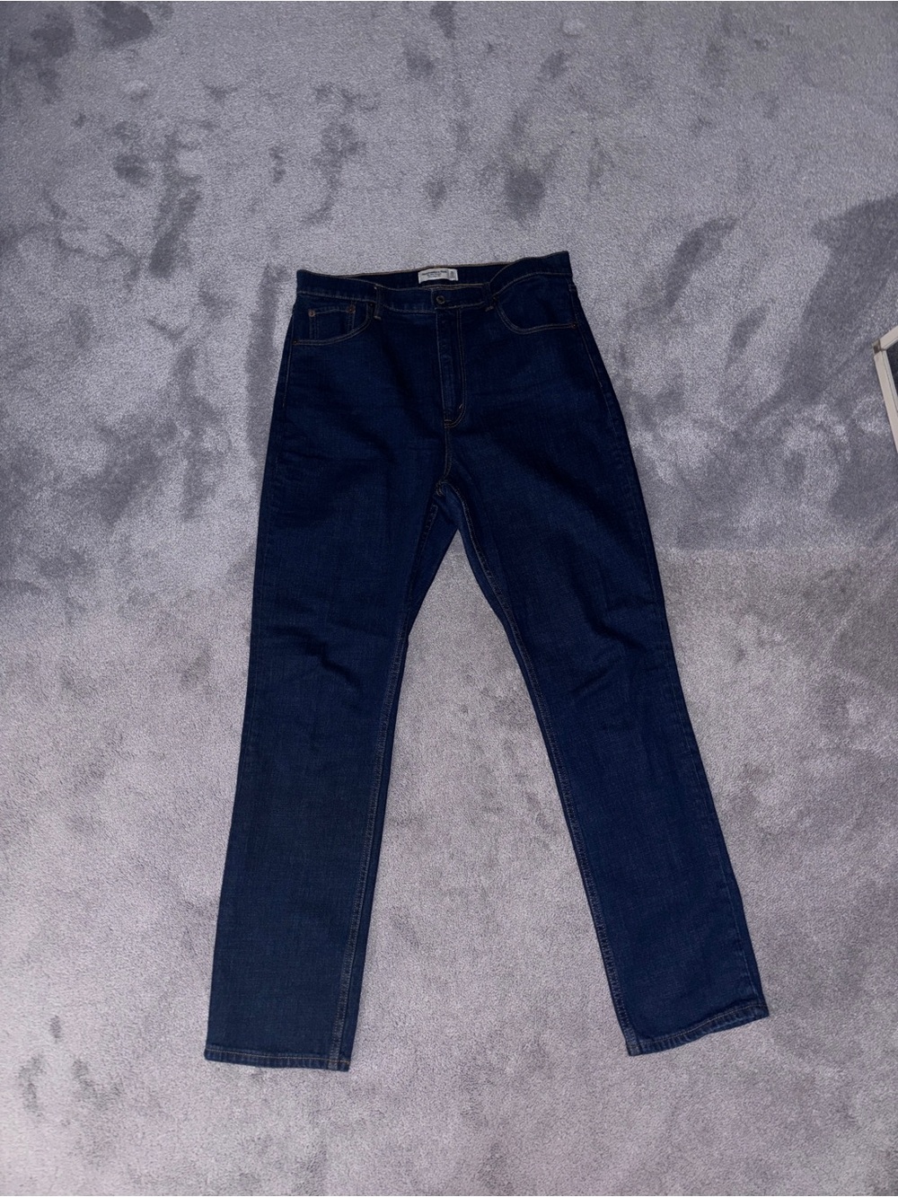 Abercrombie & Fitch Navy Straight Leg Jeans